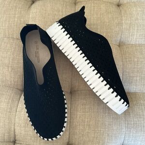 Ilse Jacobsen Black Tulip Platform Flats